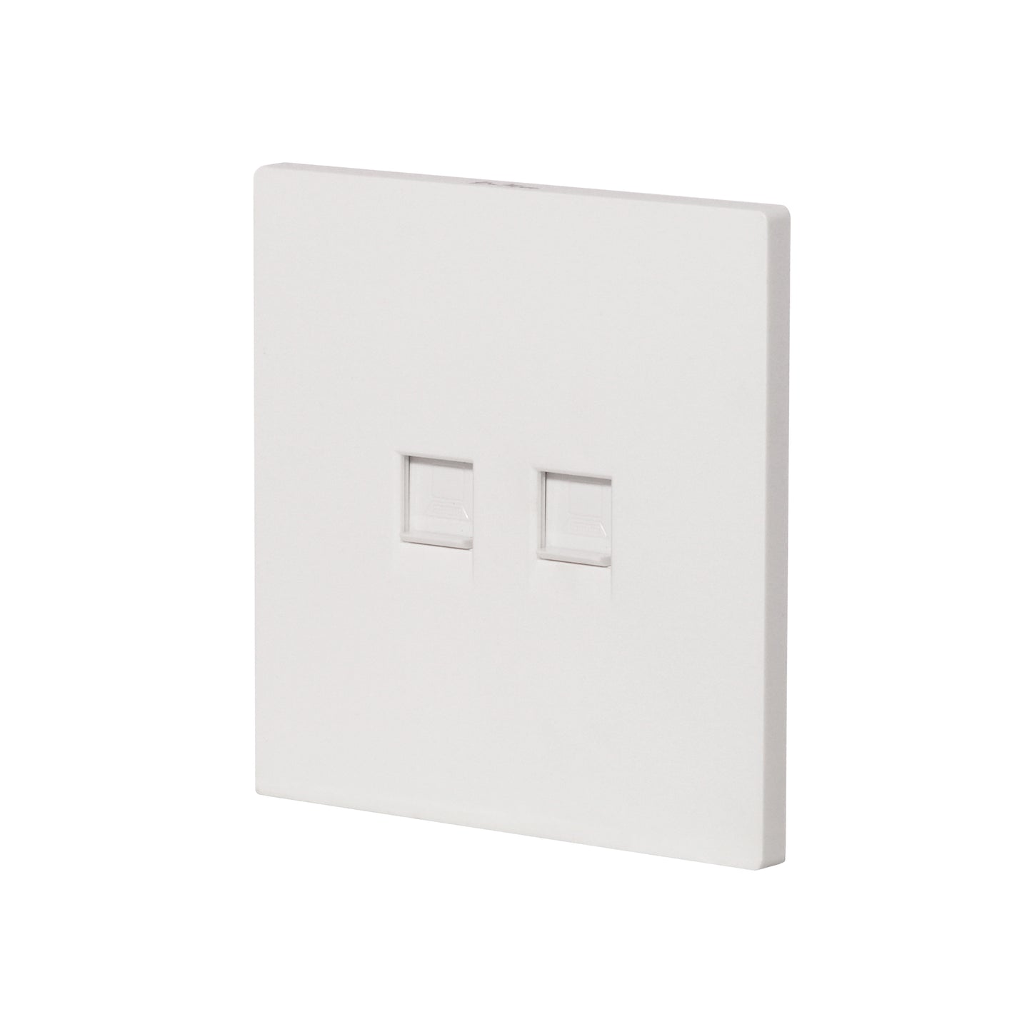 Double Computer Socket – (RJ45/CAT6) – Ultra Thin Plastic