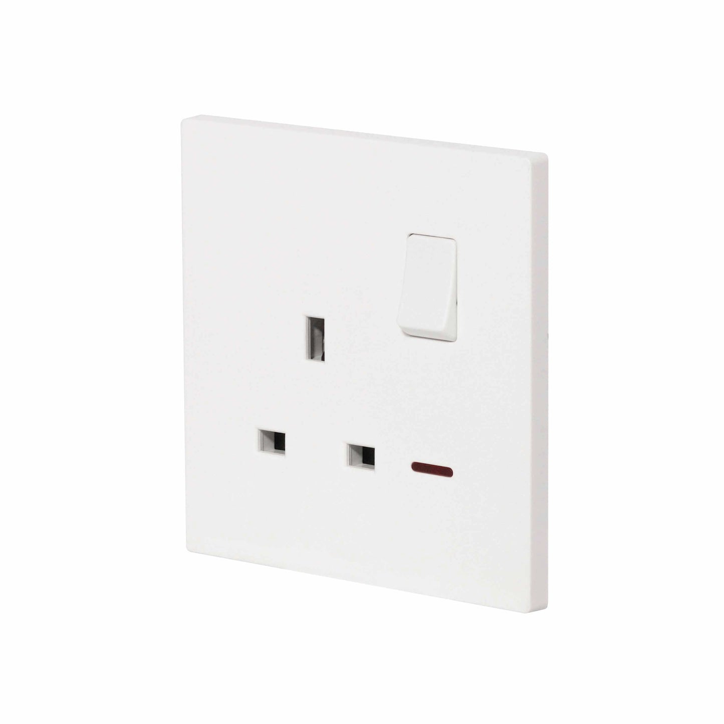 Single UK Socket 13A – Ultra Thin Plastic