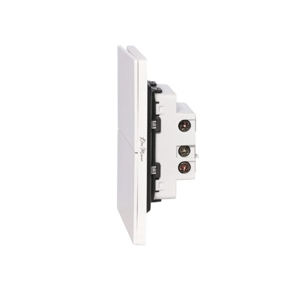 2 Gang 1 Way Switch – Ultra Thin Plastic