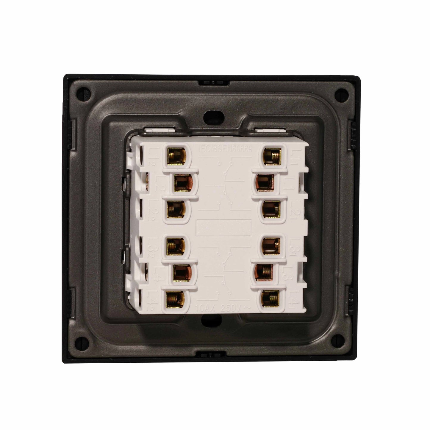 4 Gang 2 Way Switch – Ultra Thin Plastic