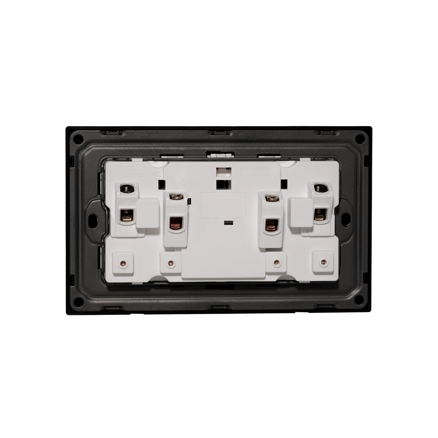 Double UK Socket 13A – Ultra Thin Plastic