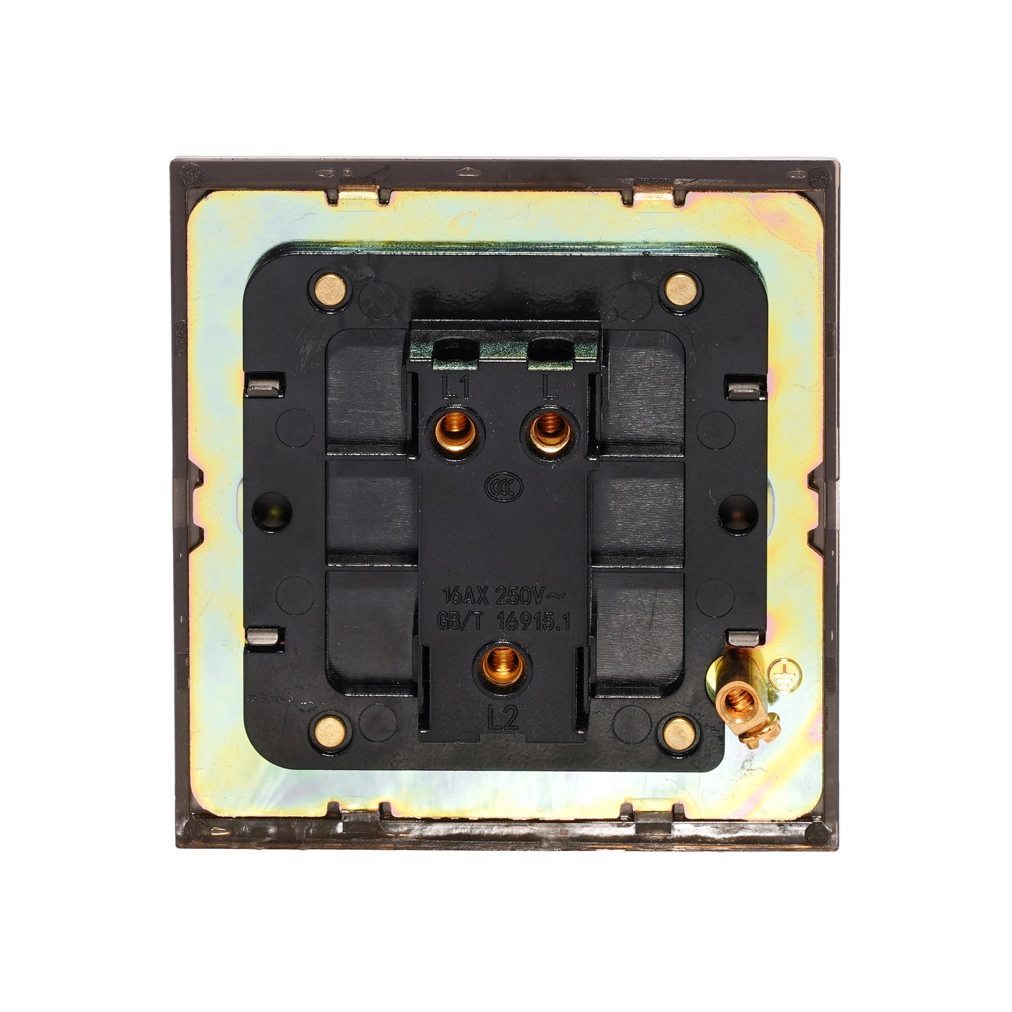 Door Bell Switch - Plain Toggle - Stainless Steel / Copper