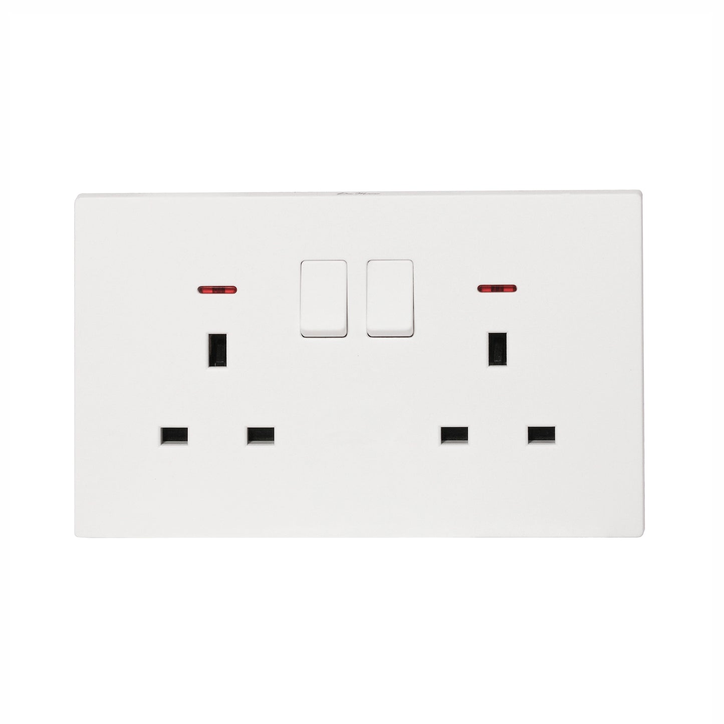 Double UK Socket 13A – Ultra Thin Plastic