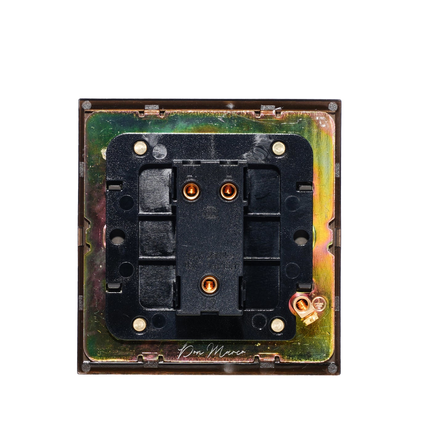 Door Bell Switch – Knurled Toggle – Stainless Steel / Copper