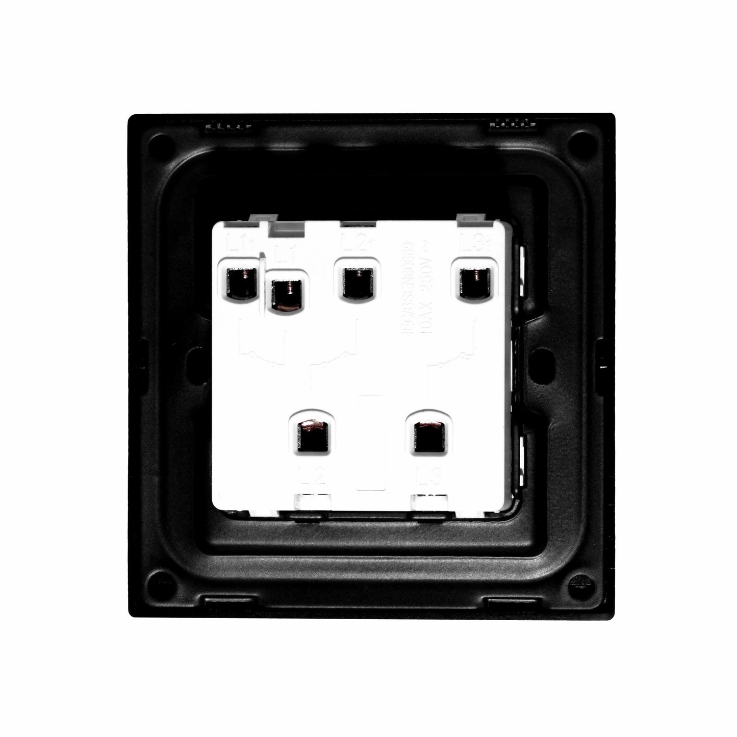 3 Gang 1 Way Switch – Ultra Thin Acrylic Glass