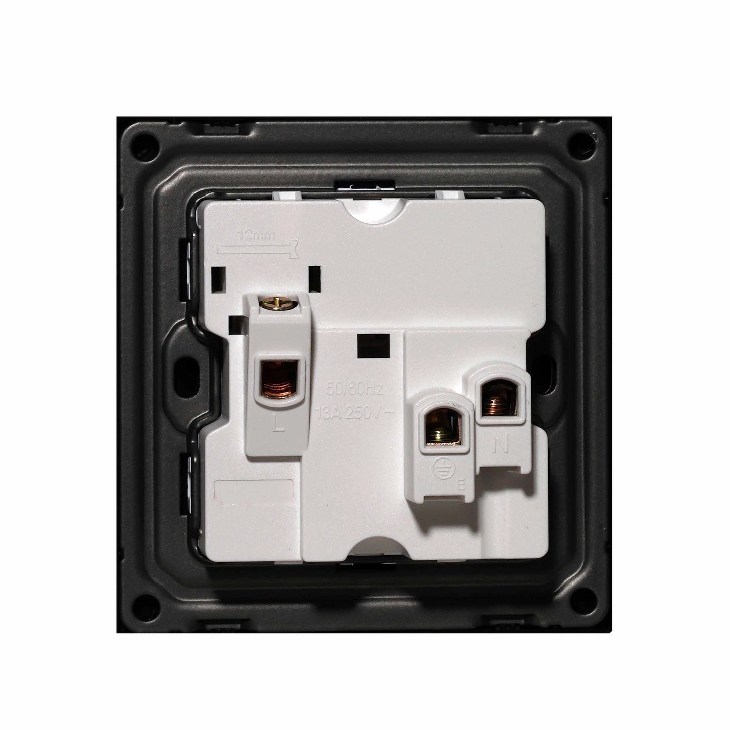 Single MF Socket 13A – Ultra Thin Plastic
