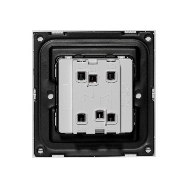 2 Gang 2 Way Switch – Ultra Thin Plastic