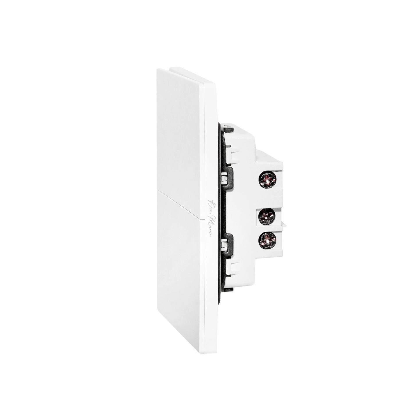 2 Gang 1 Way Switch – Ultra Thin Plastic