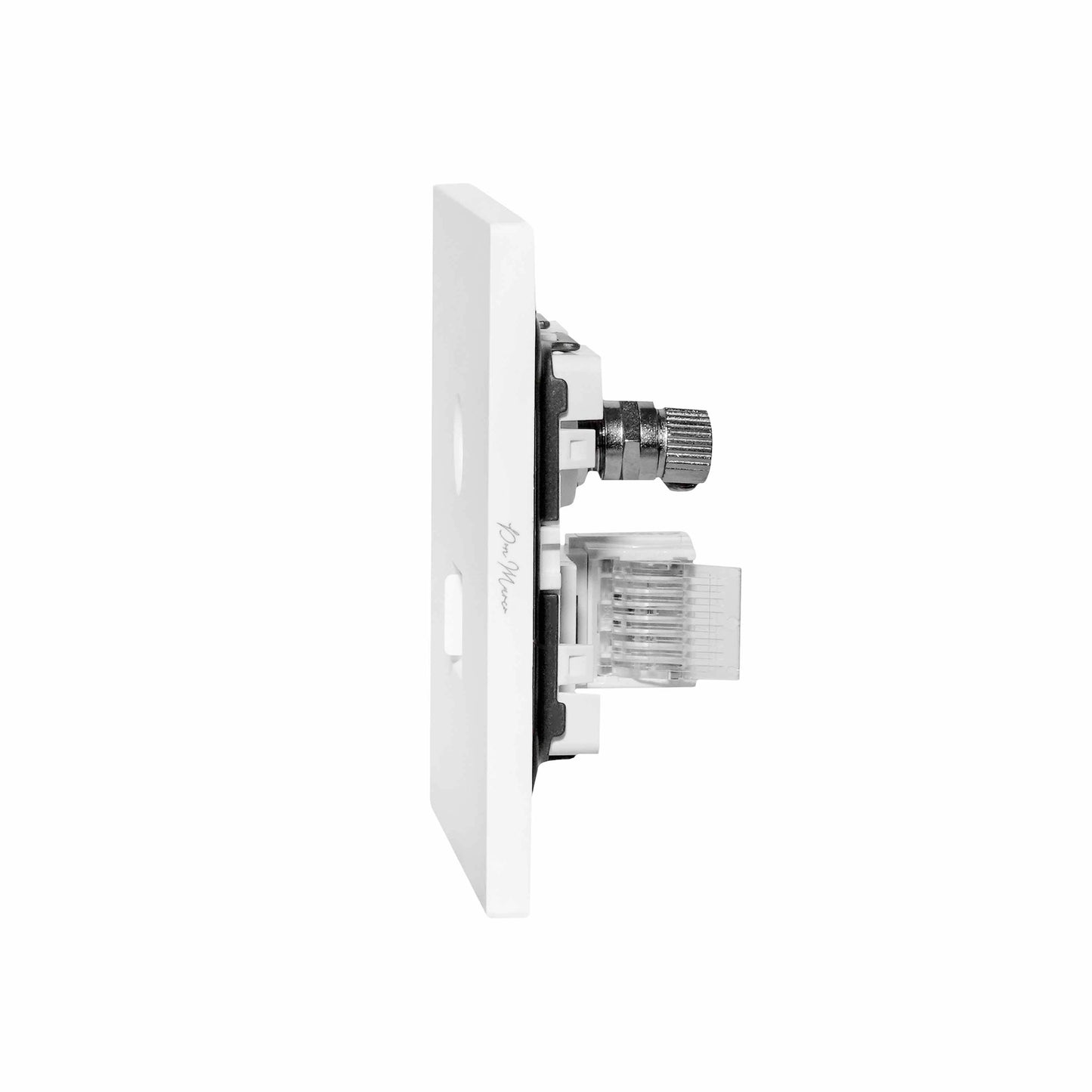 TV + Tel Socket – Ultra Thin Plastic