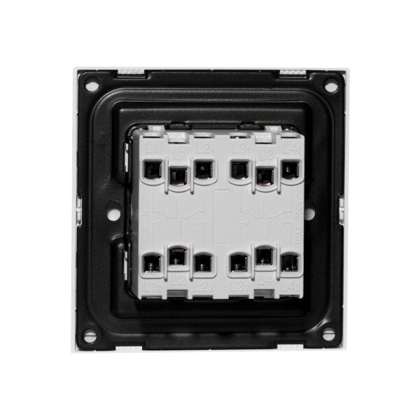 4 Gang 2 Way Switch – Ultra Thin Plastic