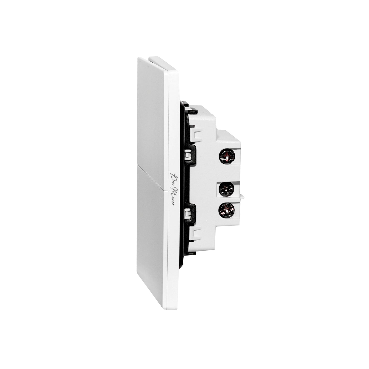 2 Gang 1 Way Switch – Ultra Thin Plastic