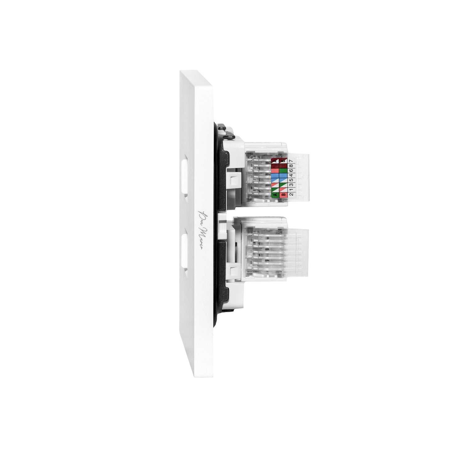 Computer + Tel Socket – (RJ45/CAT6) / RJ11 – Ultra Thin Plastic