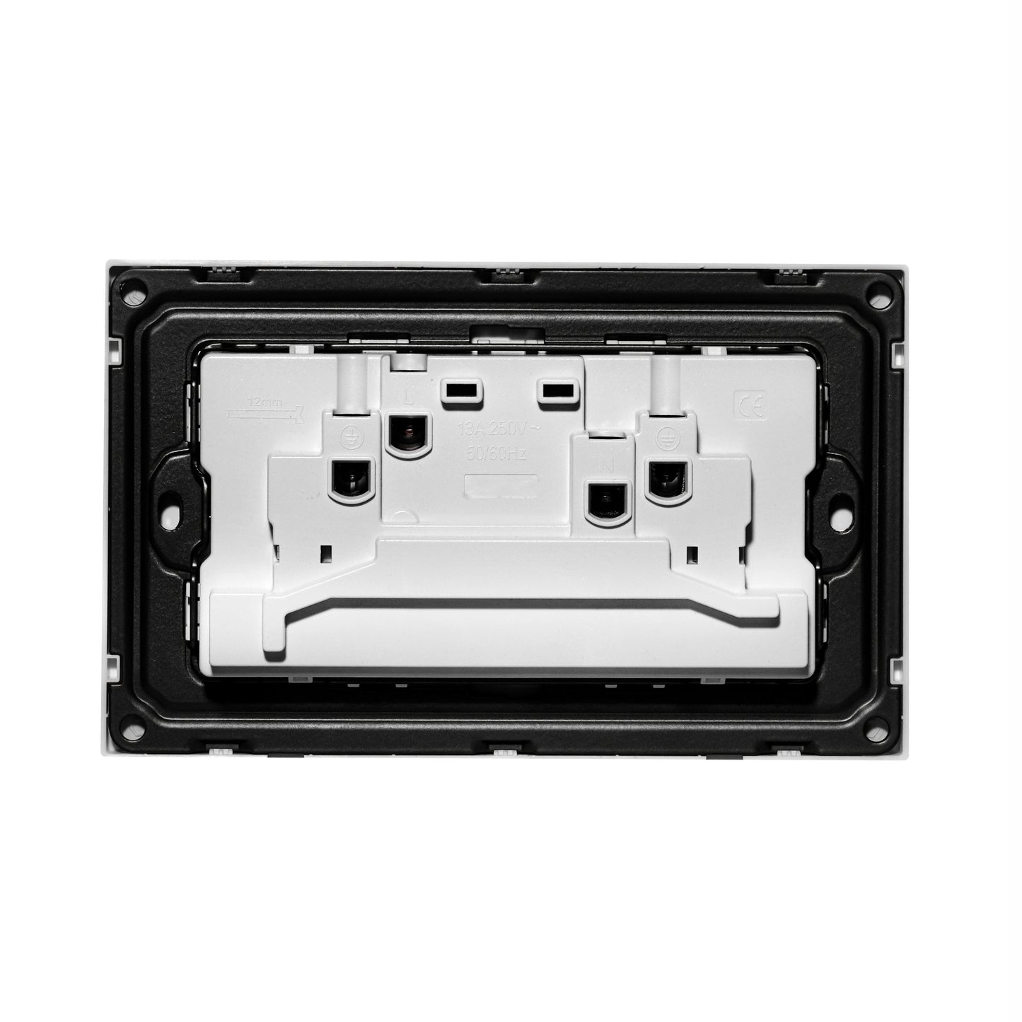Double MF Socket 13A – Ultra Thin Plastic