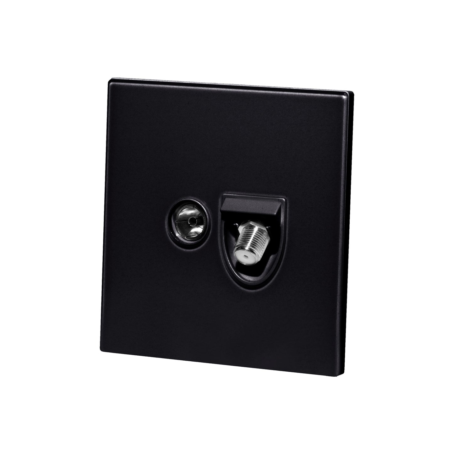 Satellite + TV Socket – Ultra Thin Acrylic Glass