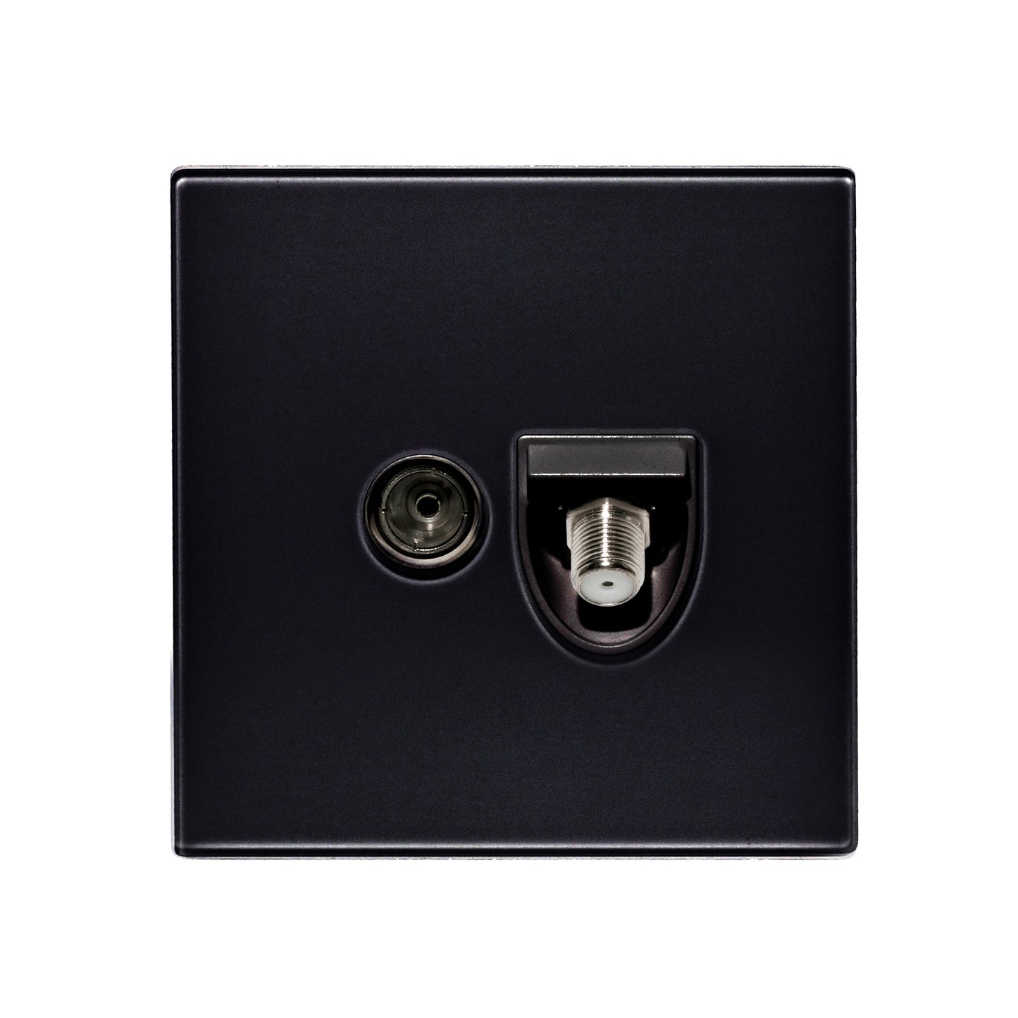 Satellite + TV Socket – Ultra Thin Acrylic Glass