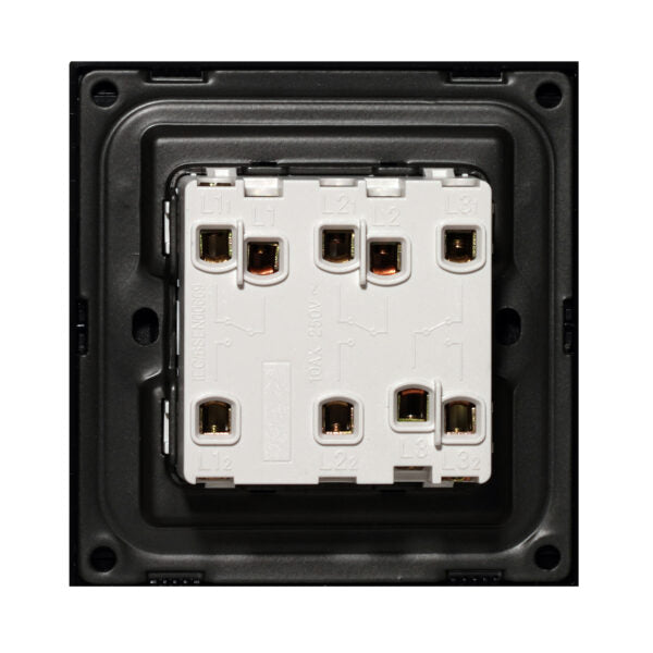 3 Gang 2 Way Switch – Ultra Thin Acrylic Glass