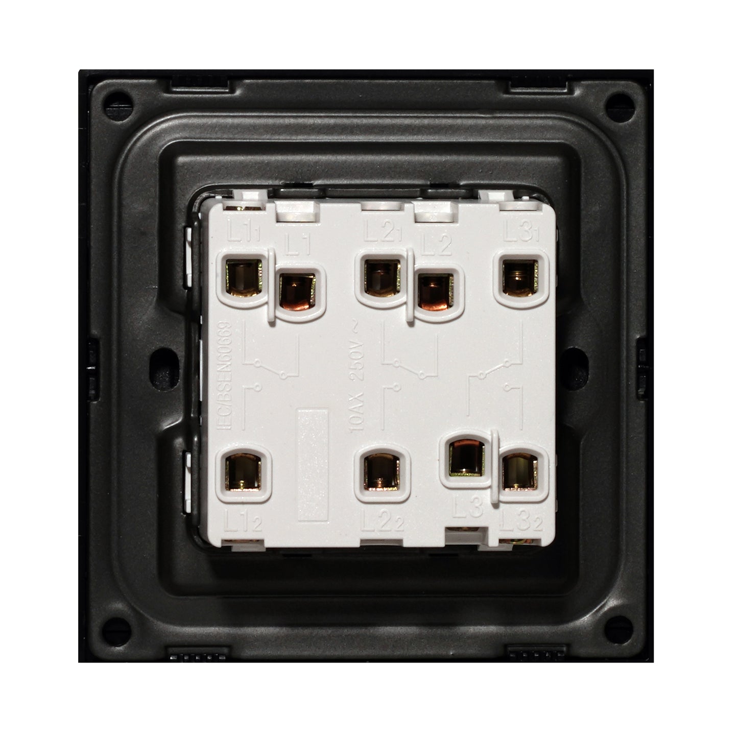 3 Gang 2 Way Switch – Ultra Thin Acrylic Glass
