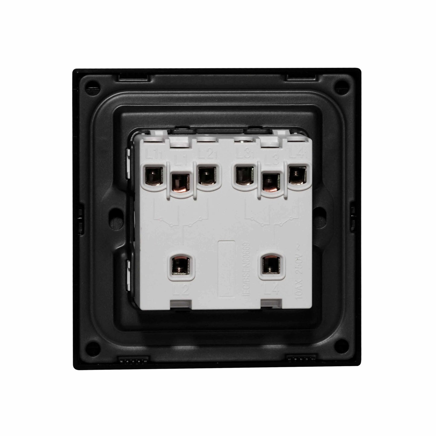 4 Gang 1 Way Switch – Ultra Thin Acrylic Glass