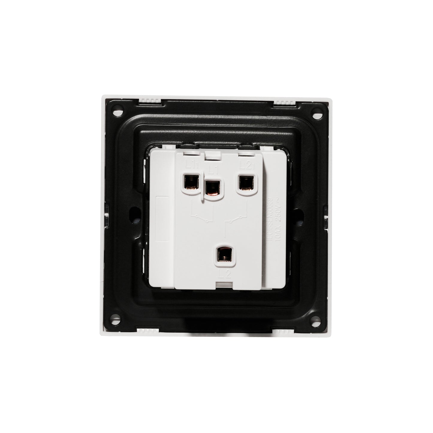2 Gang 1 Way Momentary Switch – Ultra Thin Acrylic Glass