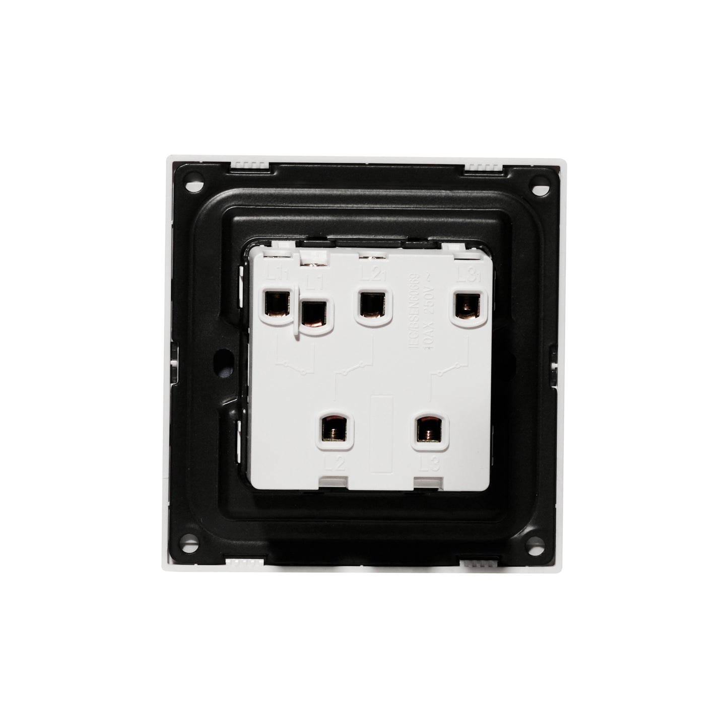 3 Gang 1 Way Switch – Ultra Thin Acrylic Glass