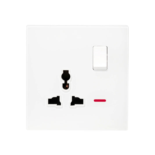Single MF Socket 13A – Ultra Thin Acrylic Glass