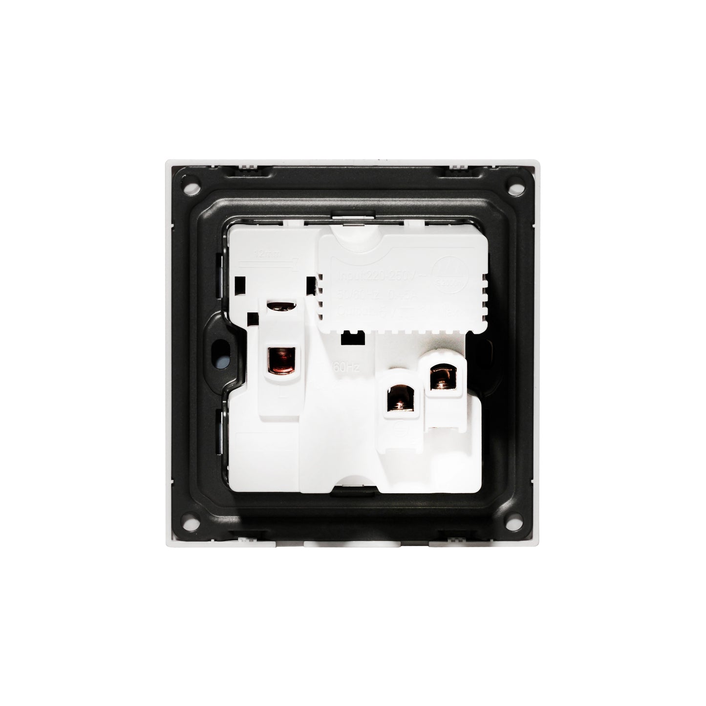 Single MF Socket 13A USB + Type-C (5V 2.1A) – Ultra Thin Acrylic Glass