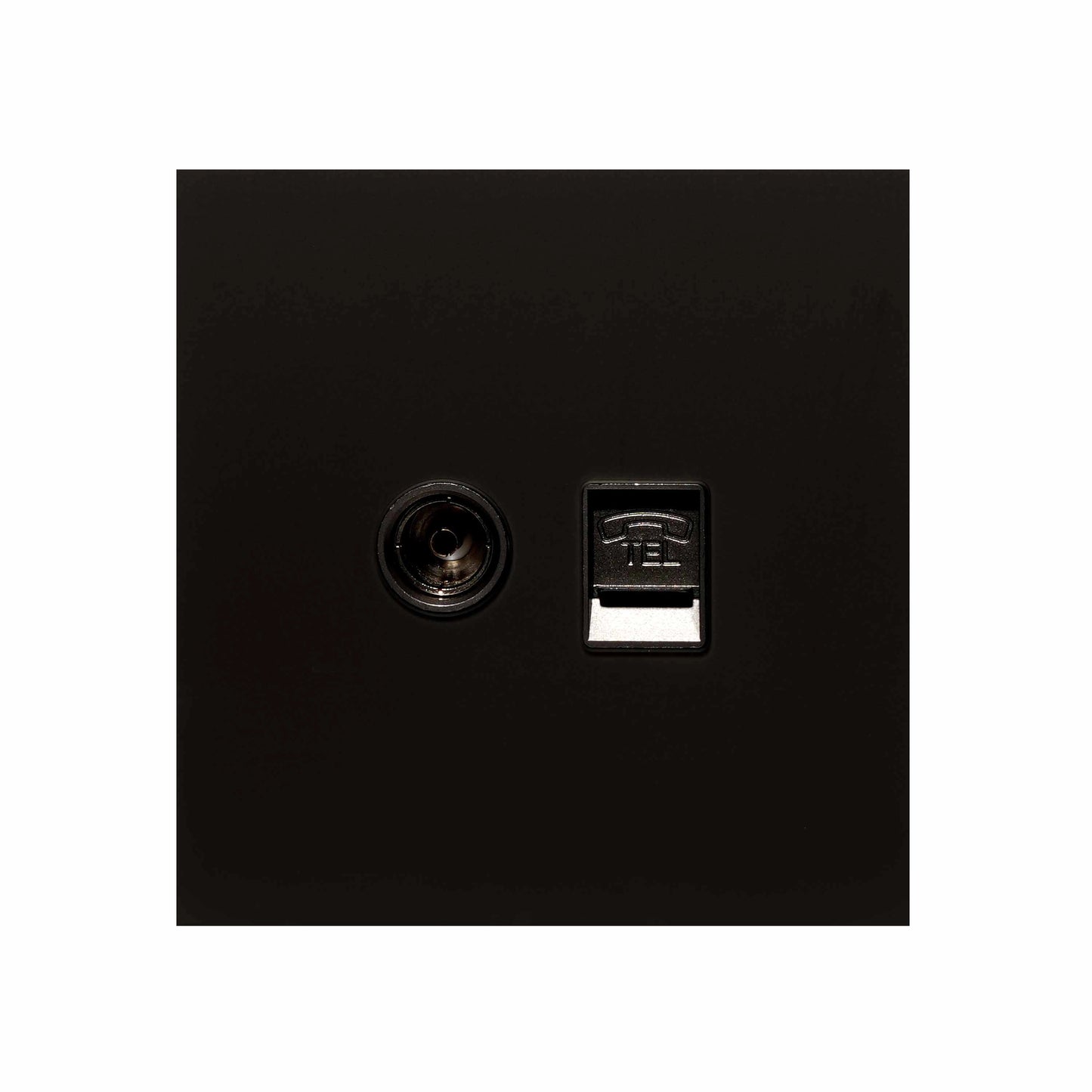 TV + Tel Socket – Ultra Thin Acrylic Glass
