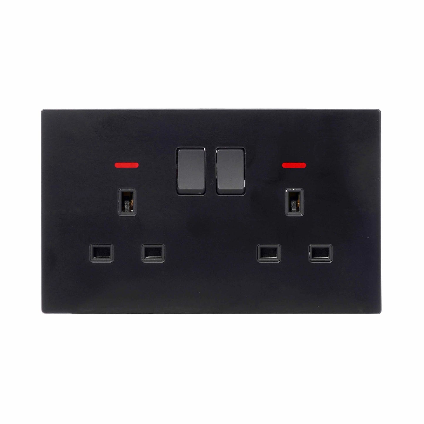 Double UK Socket 13A – Ultra Thin Acrylic Glass