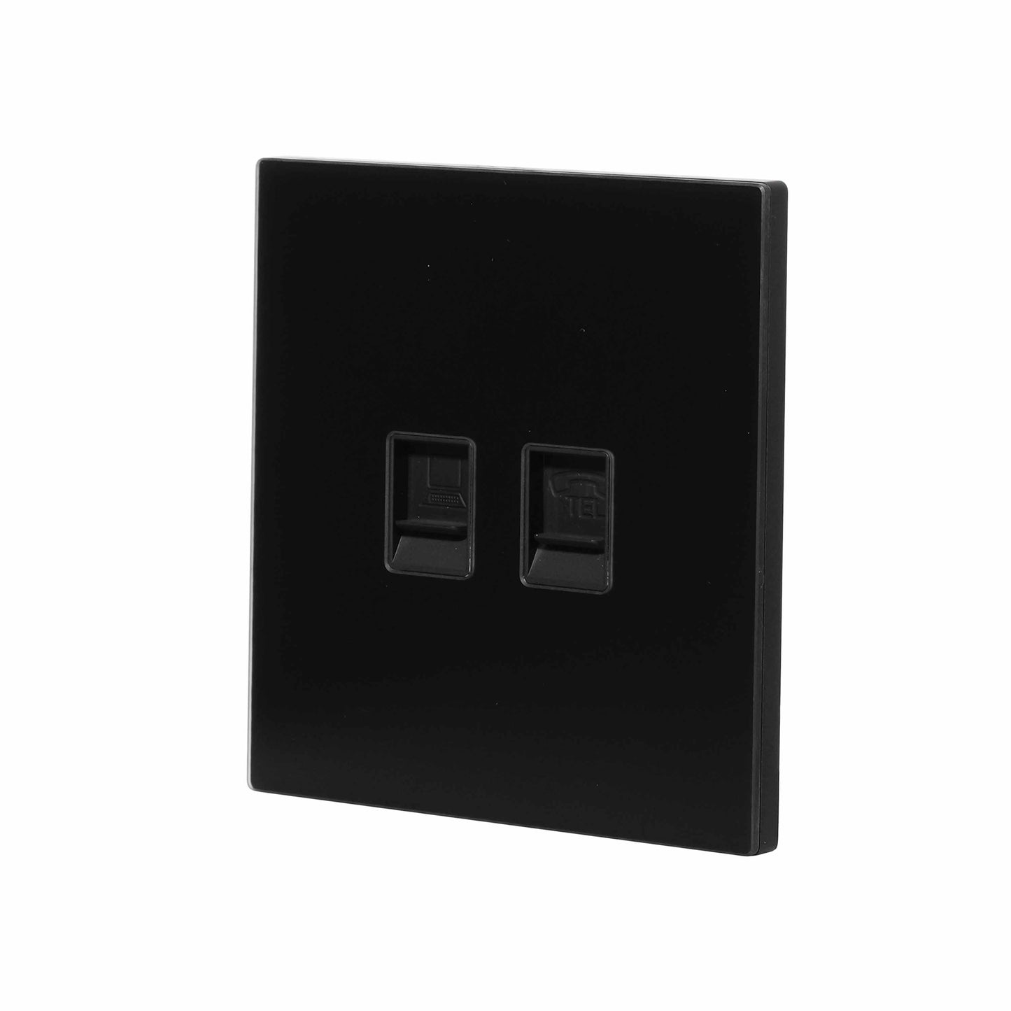 Computer + Tel Socket – (RJ45/CAT6) / RJ11 – Ultra Thin Plastic