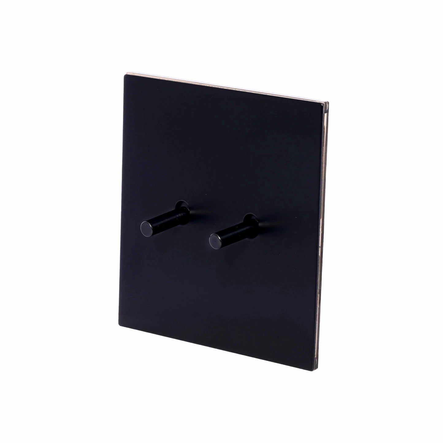 2 Gang Intermediate Switch – Plain Toggle – Stainless Steel / Copper