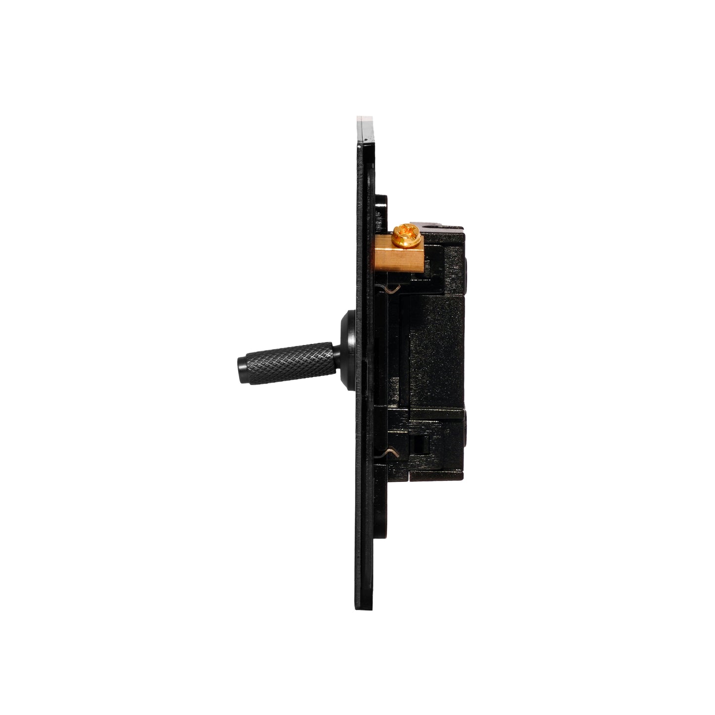 1 Gang 2 Way Switch – Knurled Toggle – Stainless Steel / Copper