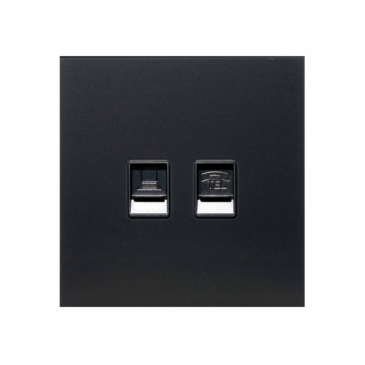 Computer + Tel Socket – (RJ45/CAT6) / RJ11 – Ultra Thin Plastic