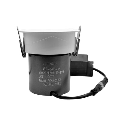 LED Spot Light -3CCT 3000K+4000K+6500K-12W-DIE Casting-Aluminum AC85-265V - 24°