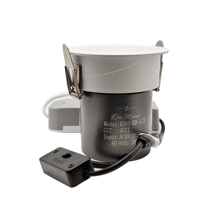 LED Spot Light -Dimmable 3CCT 3000K+4000K+6500K-12W-DIE Casting-Aluminum AC85-265V - 24°