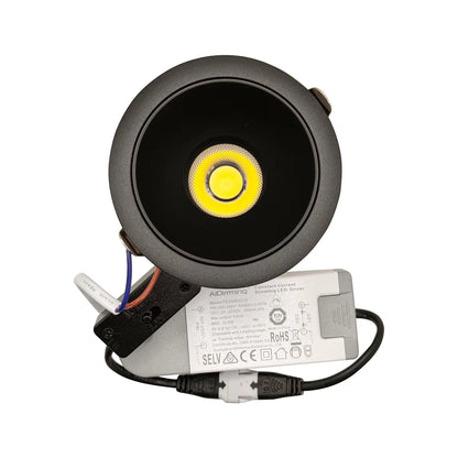 LED Spot Light -Dimmable 3CCT 3000K+4000K+6500K-12W-DIE Casting-Aluminum AC85-265V - 24°