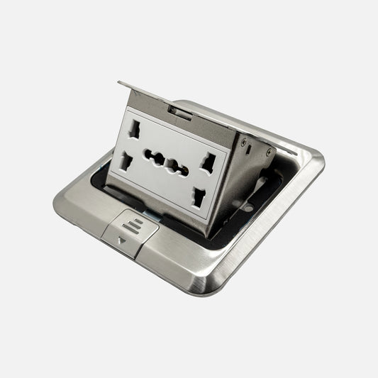 Floor Socket Pop Up | Double Universal Power 2000