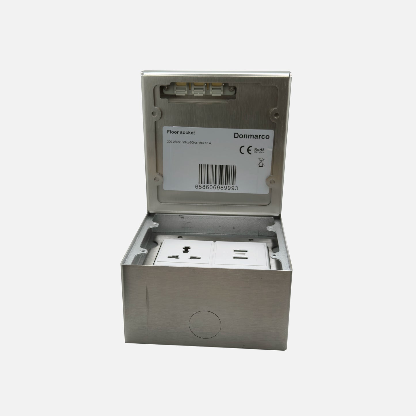 Floor Socket With Tile Insert Cover | Universal Power + USB AC charging 2003