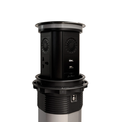 Automatic Pop Up (3x MF Socket + USB + Type-C + Bluetooth + Speaker + Wireless Charging)