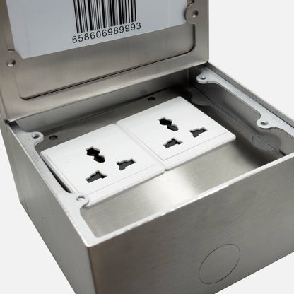 Floor Socket With Tile Insert Cover | Double Universal Power 2002