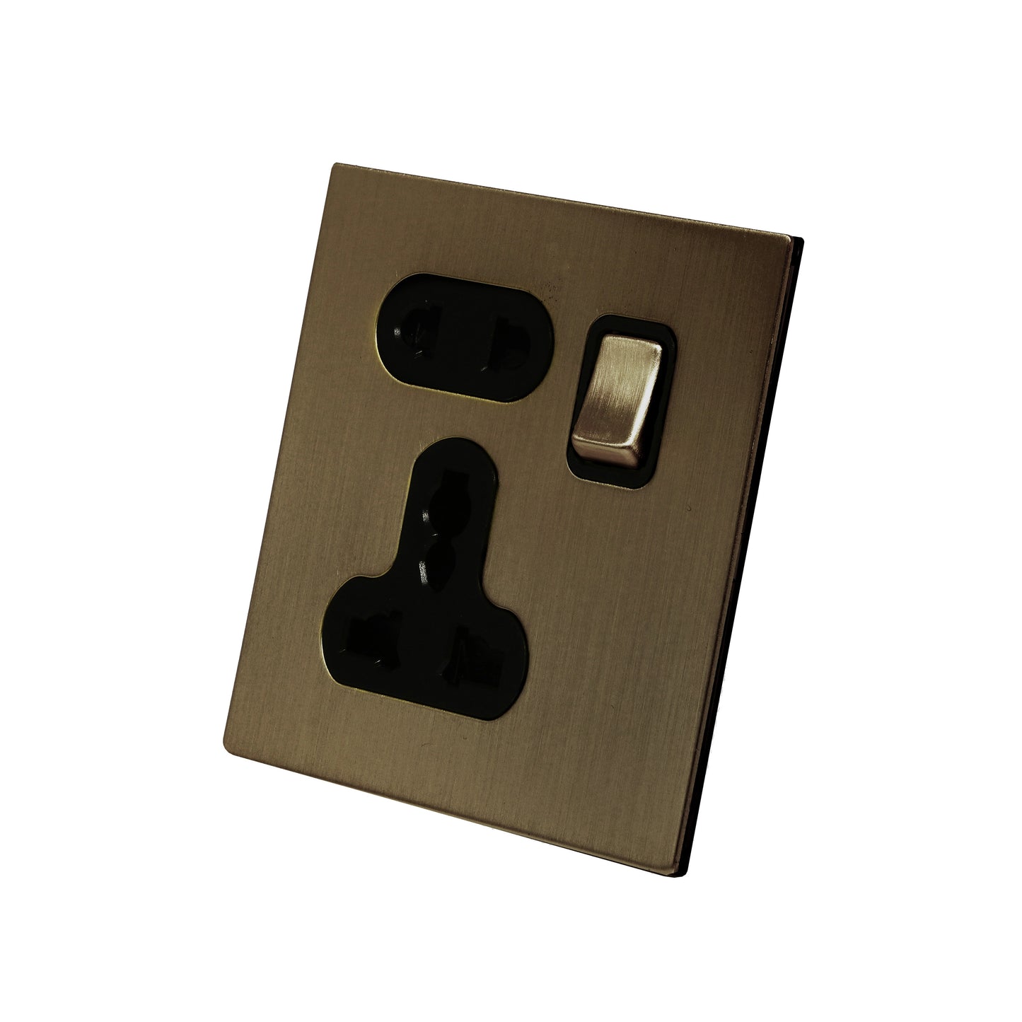 Single 5-Pin Socket 13A – On/Off – Stainless Steel