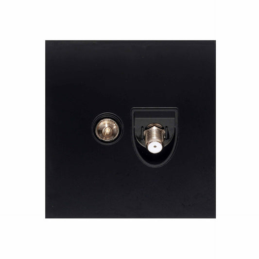 Satellite + TV Socket – Ultra Thin Acrylic Glass