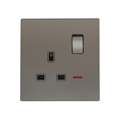 Single UK Socket 13A – Ultra Thin Acrylic Glass