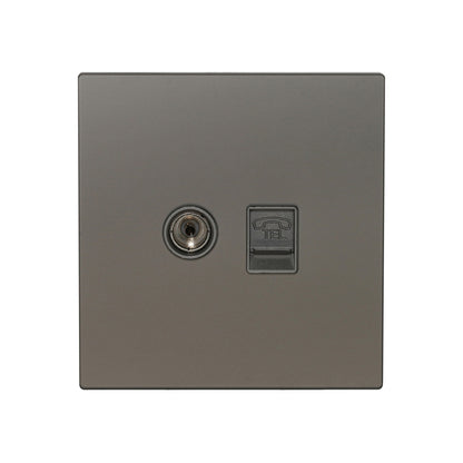 TV + Tel Socket – Ultra Thin Acrylic Glass