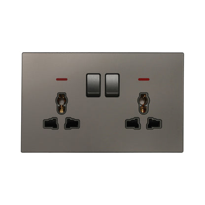 Double MF Socket 13A – Ultra Thin Acrylic Glass