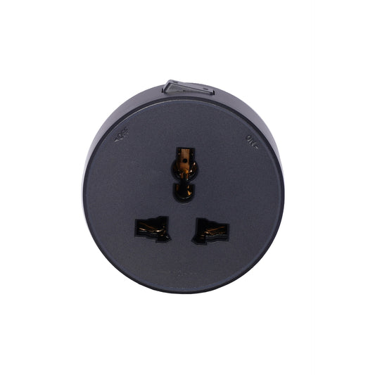 Socket Adapter MF, Circular Module Painting (With Switch + Child Lock) + Blue Light