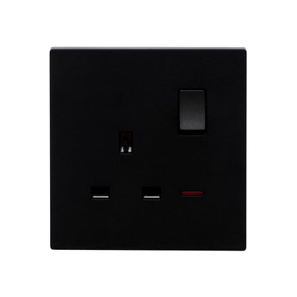 Single UK Socket 13A – Ultra Thin Plastic