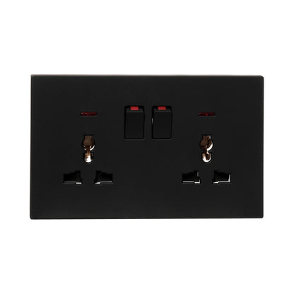 Double MF Socket 13A – Ultra Thin Plastic