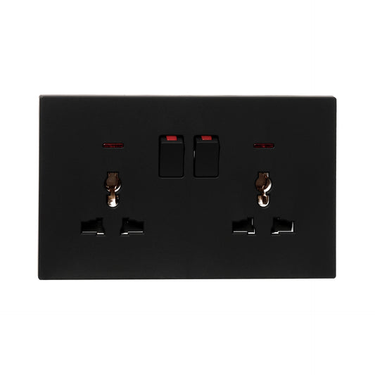 Double MF Socket 13A – Ultra Thin Plastic