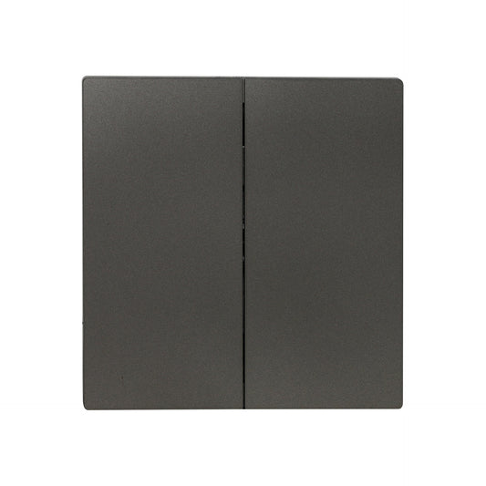2 Gang 1 Way Switch – Ultra Thin Plastic