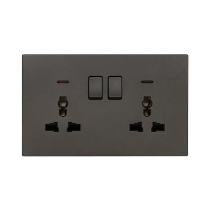 Double MF Socket 13A – Ultra Thin Plastic